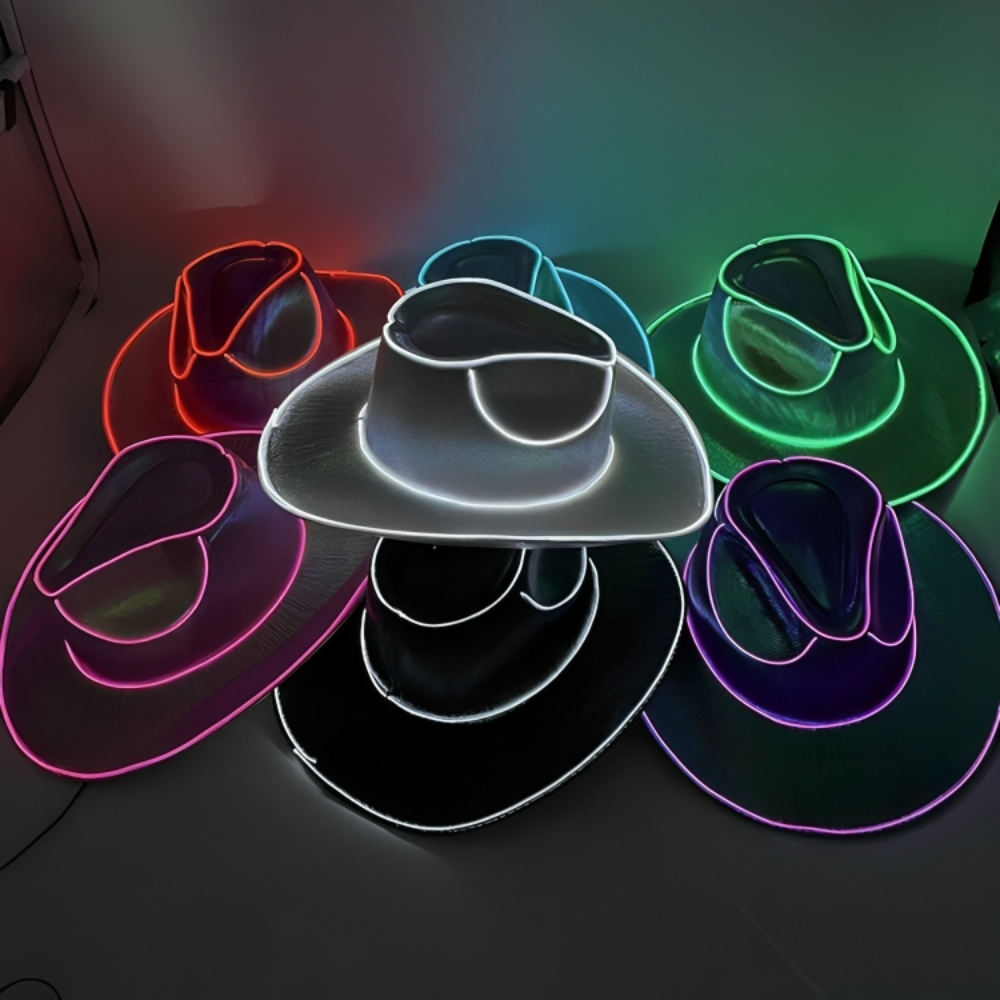 Neon LED Cowboy Hat