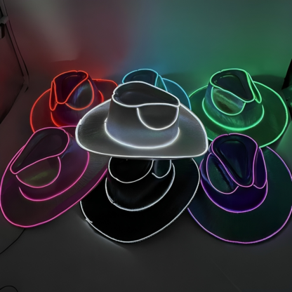 Neon LED Cowboy Hat