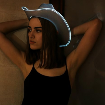 Neon LED Cowboy Hat