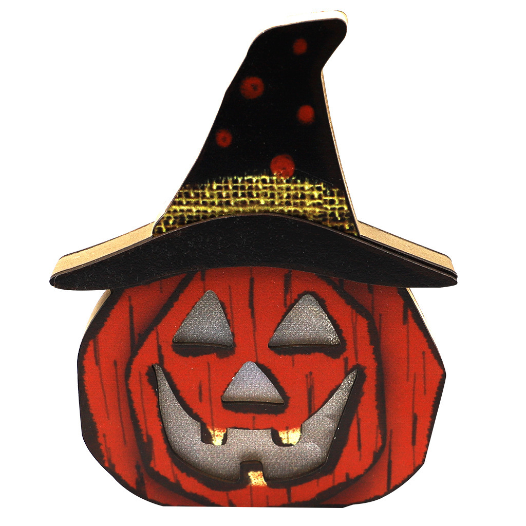 Halloween Handmade Pumpkin Head Light Up Ornaments