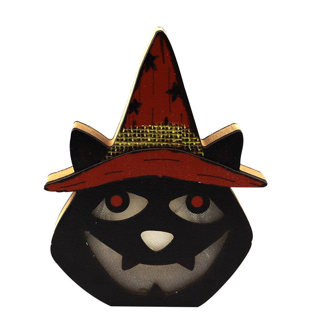 Halloween Handmade Pumpkin Head Light Up Ornaments