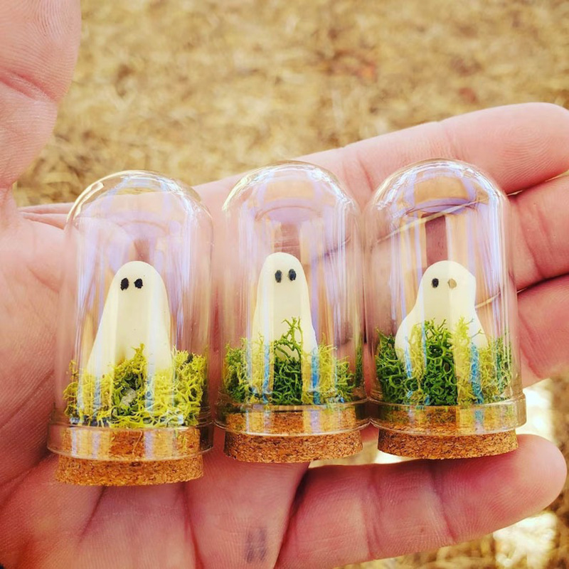 Pet Ghost in Bottle Halloween luminous pet ghost ornaments