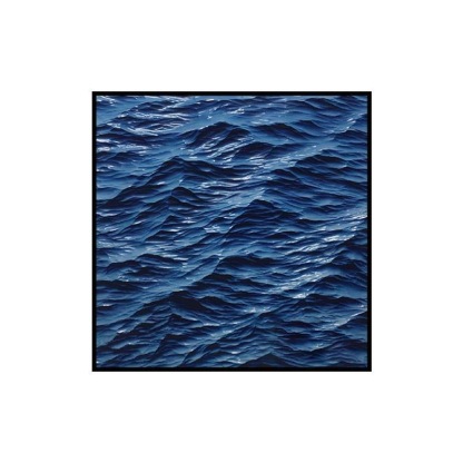 Blue Gradient Ocean Wave 3D Wall Art