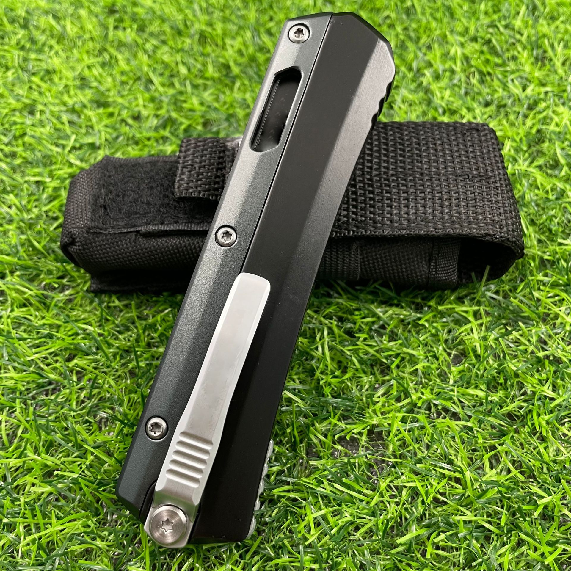 🔥Last Day Sale-Glykon OTF Automatic Kn.iFe Black Al + Ti (3.75