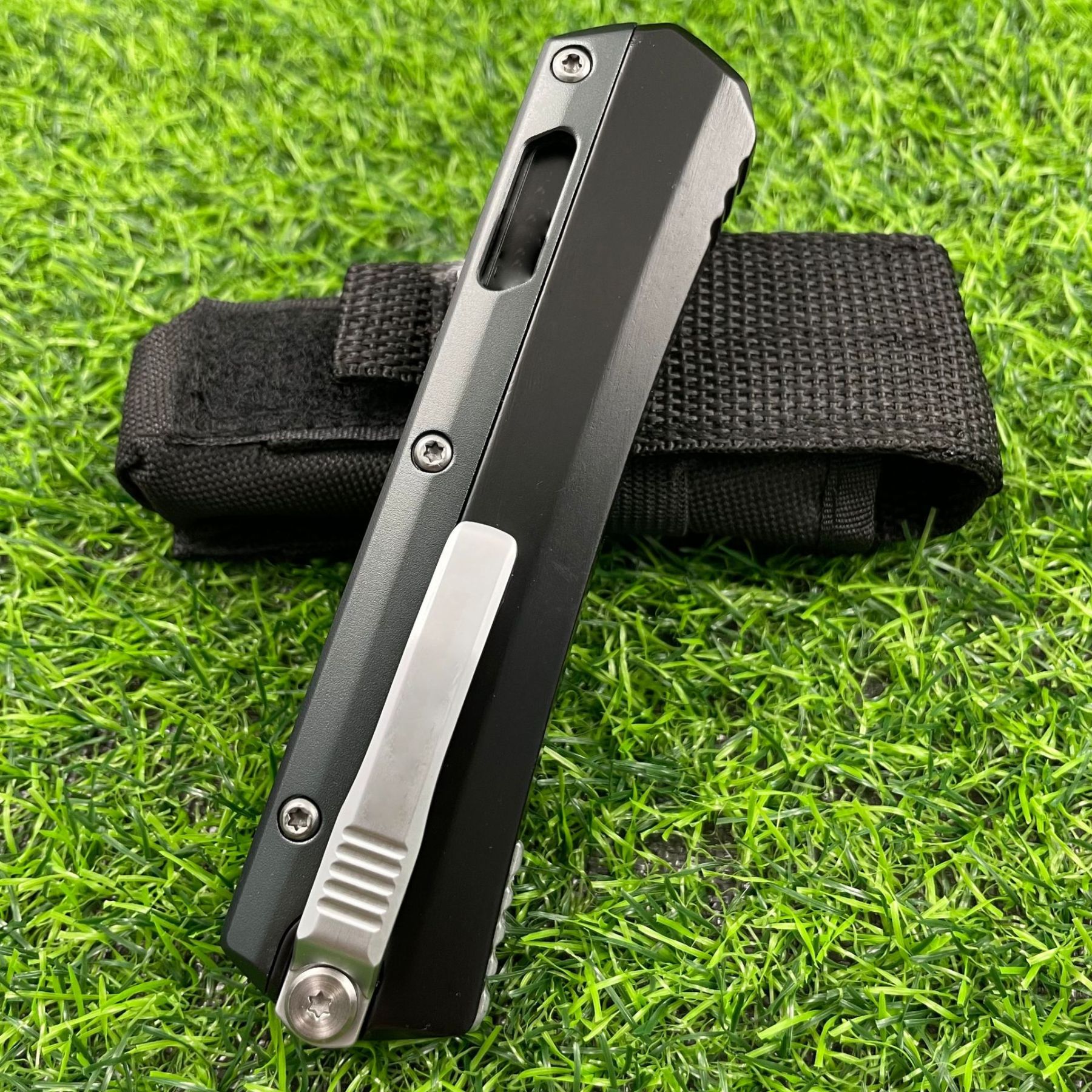 🔥Last Day Sale-Glykon OTF Automatic Knife Black Al + Ti (3.75