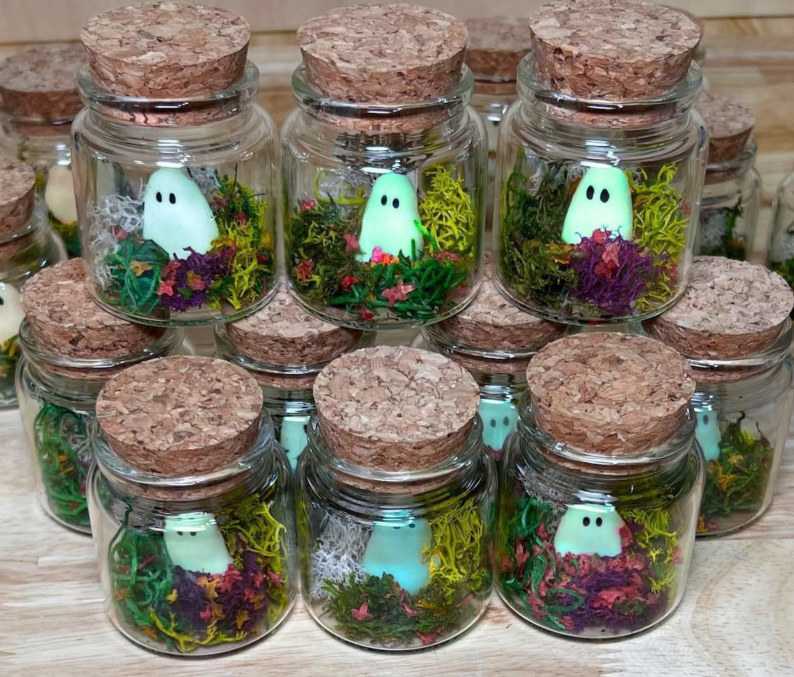 Pet Ghost in Bottle Halloween luminous pet ghost ornaments