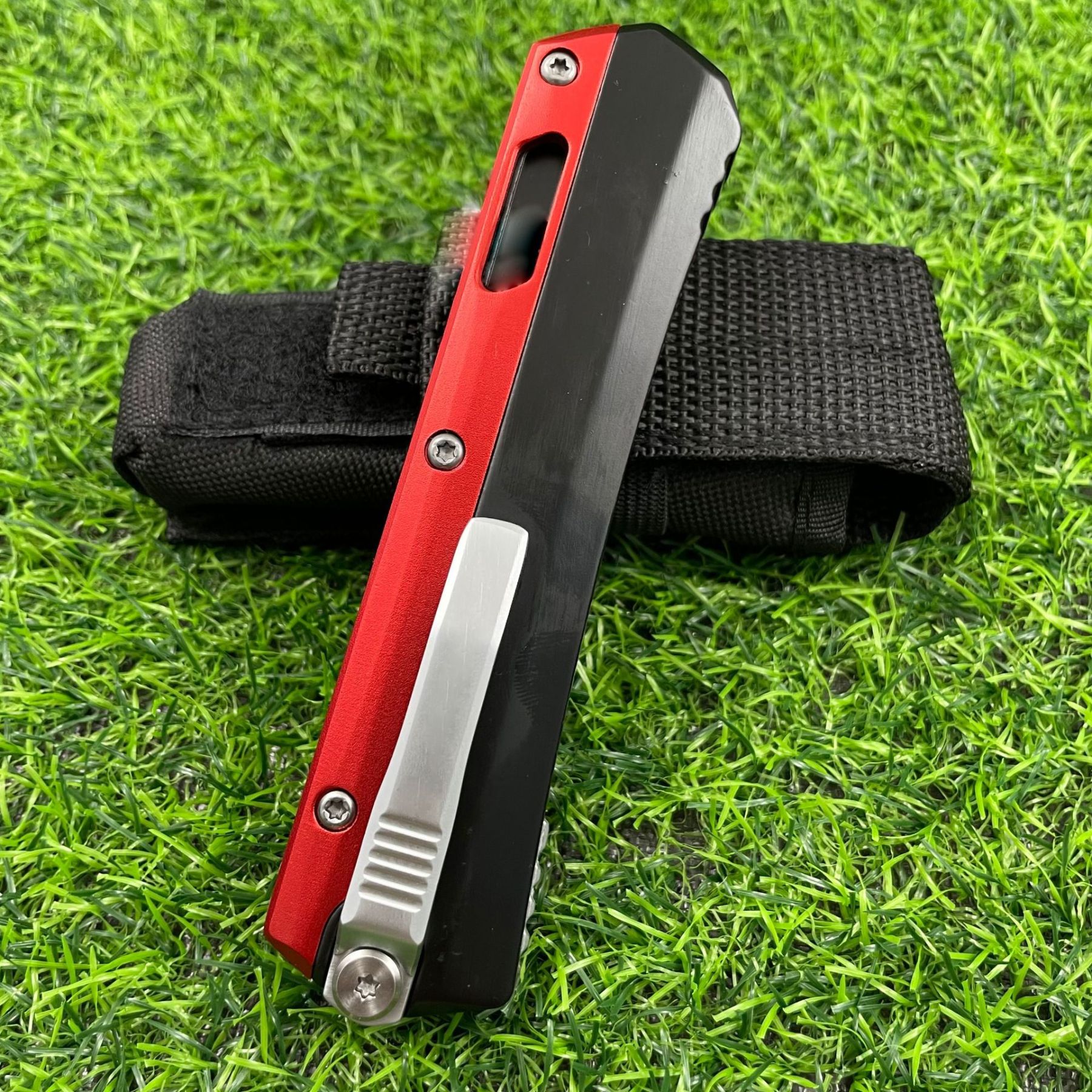 🔥Last Day Sale-Glykon OTF Automatic Knife Black Al + Ti (3.75