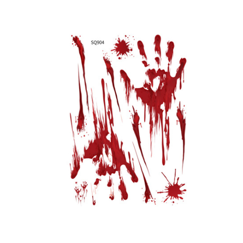 Halloween horror blood knife flag