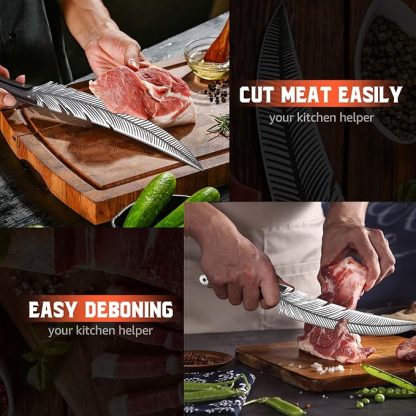 ❄🎄New Year's Special 2025⛄🔔Feather Boning Knife Forged Knife