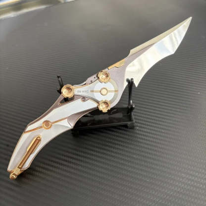 All-metal one-piece folding kitchen knife