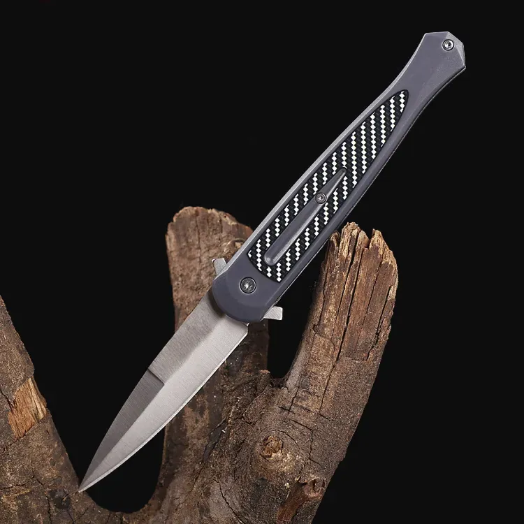 ⚡Clearance Sale 70% OFF丨KS Launch 8-Gray Aluminum/Carbon Fiber (3.5" Blk CPM-154) 7150GRYBLK