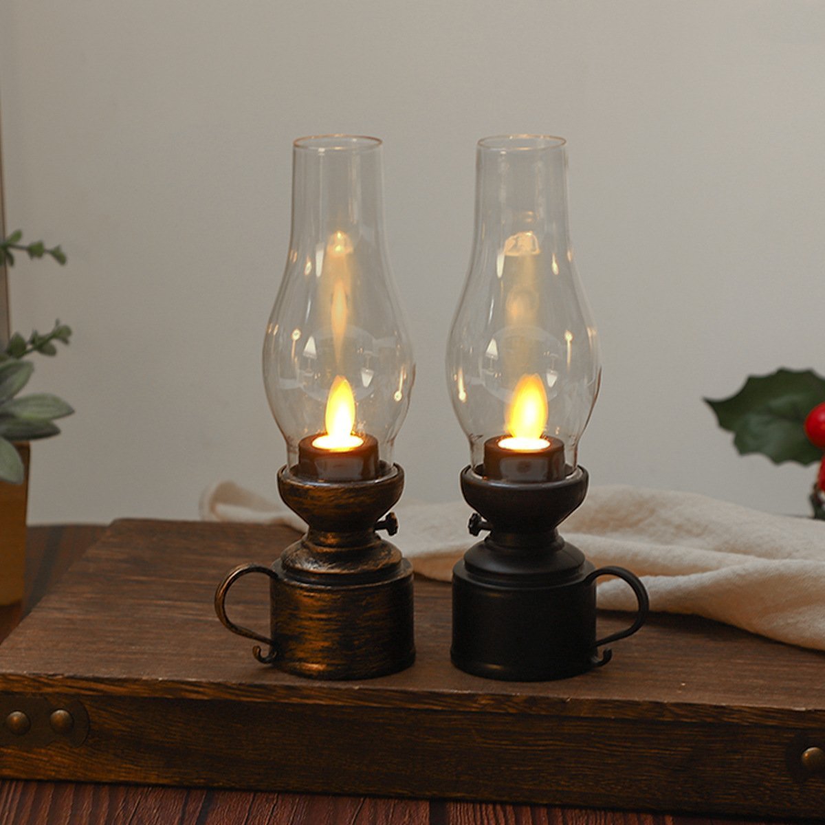 ON SALE🔥LED Vintage Kerosene Lamp Electronic Swing Candle
