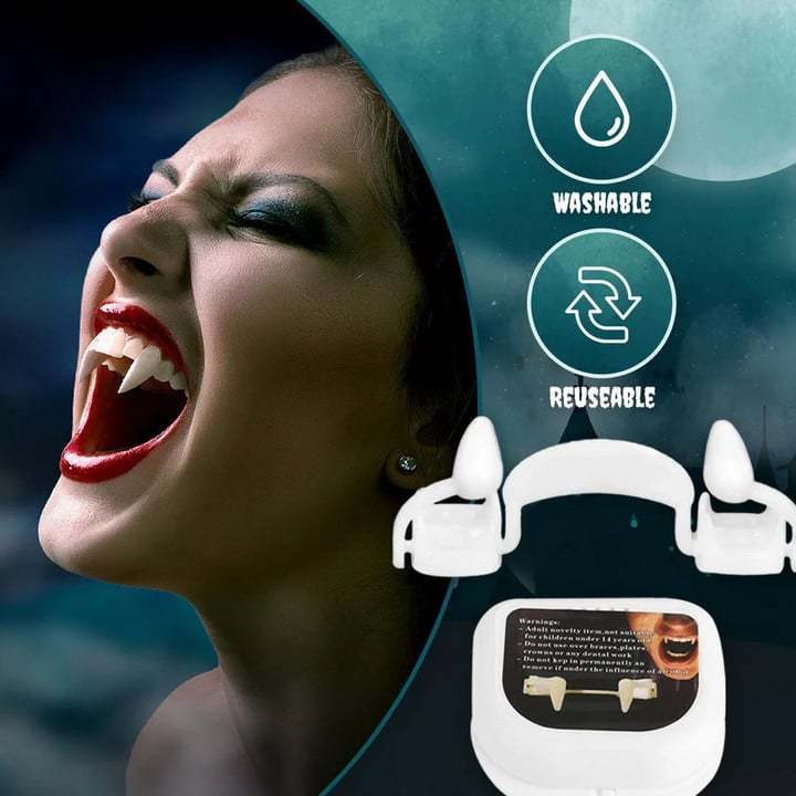 🧛‍♂️Early Halloween 50% OFF - Retractable Halloween Vampire Fangs🧛‍♂