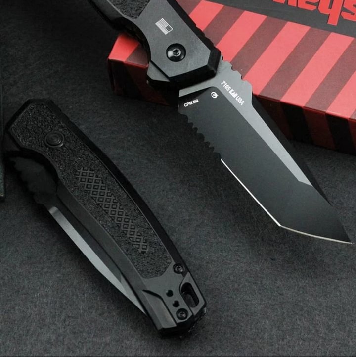 🔥Last Day Promotion- SAVE 70%🎄Ks AUTO LAUNCH 16 AUTOMATIC KNIFE, BLACK TANTO COMBO BLADE