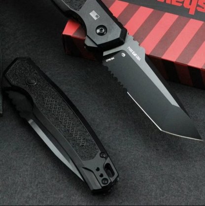 🔥Last Day Promotion- SAVE 70%🎄Ks AUTO LAUNCH 16 AUTOMATIC KNIFE, BLACK TANTO COMBO BLADE