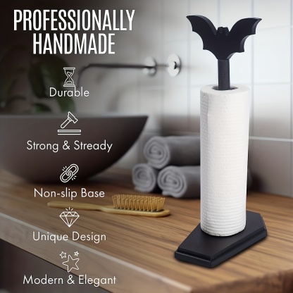 Bat Paper Towel Holder, Halloween Decor For Kitchen And Bathroom