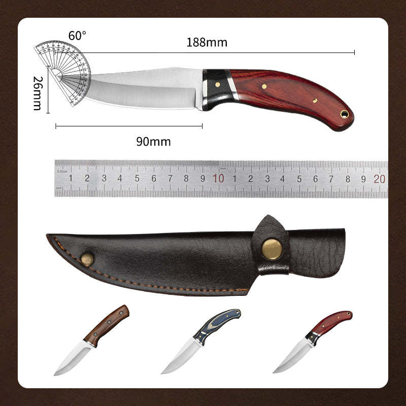 kitchen forged boning knives meat cleaver butcher household fruit knife cutter slicing small dining knives with Sheath BBQ