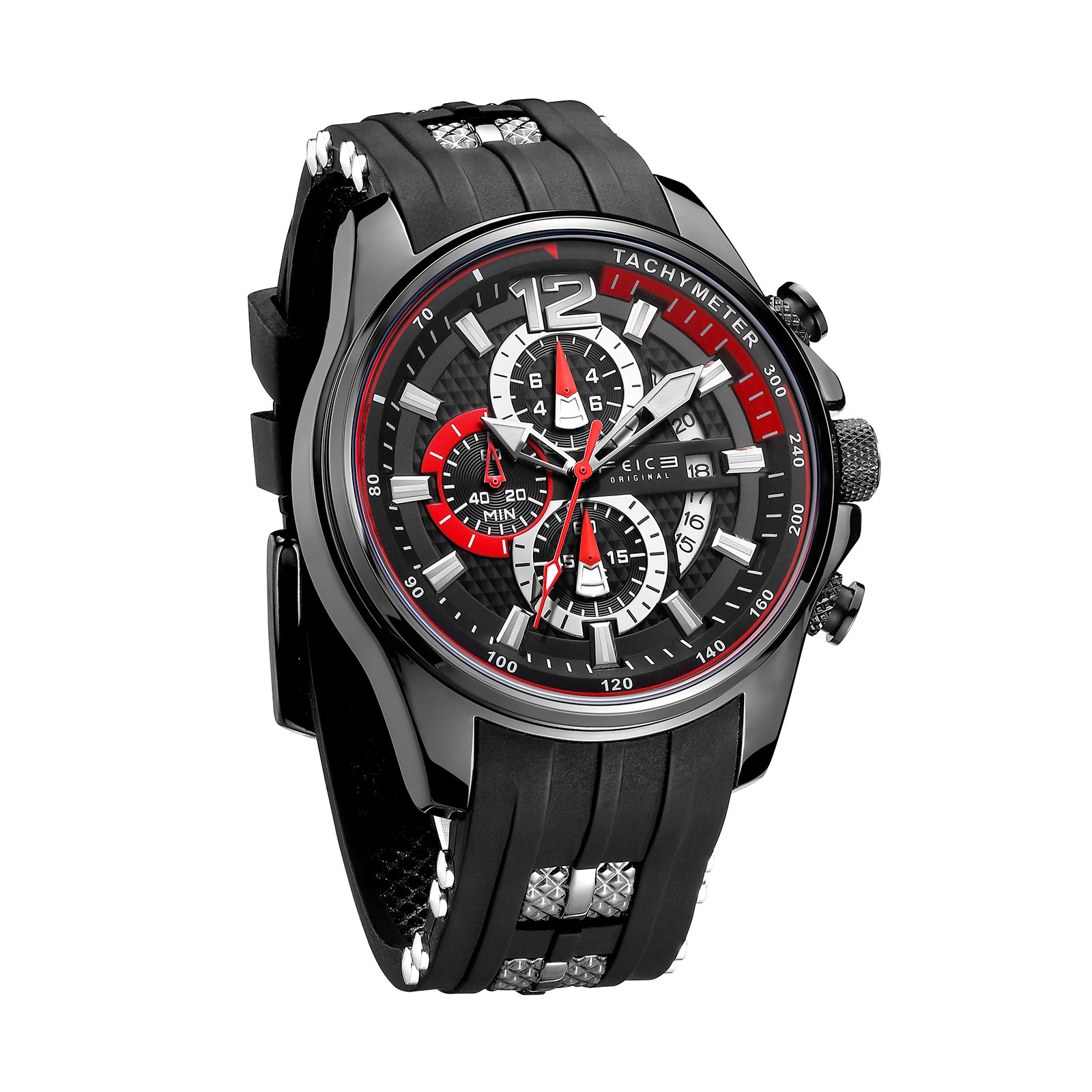 Feice Sporty Black Chronograph - FK037