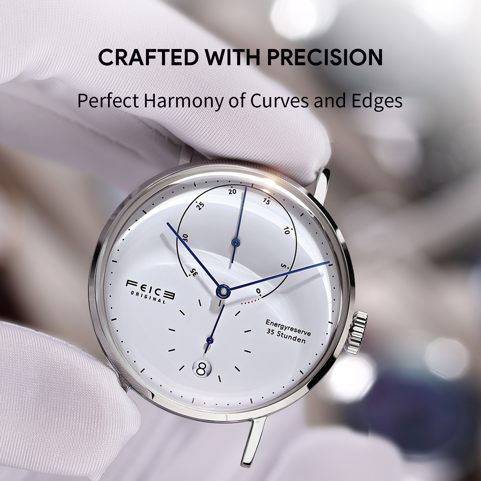 Elegant Modern Bauhaus Minimalist Dress Watch - FM202 -Feice Watch