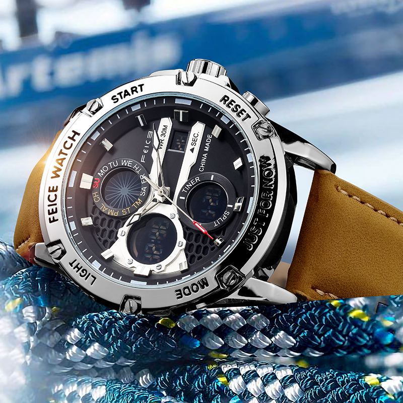 Feice Avant-Garde Dual Time Zone Traveler Watch - FK036