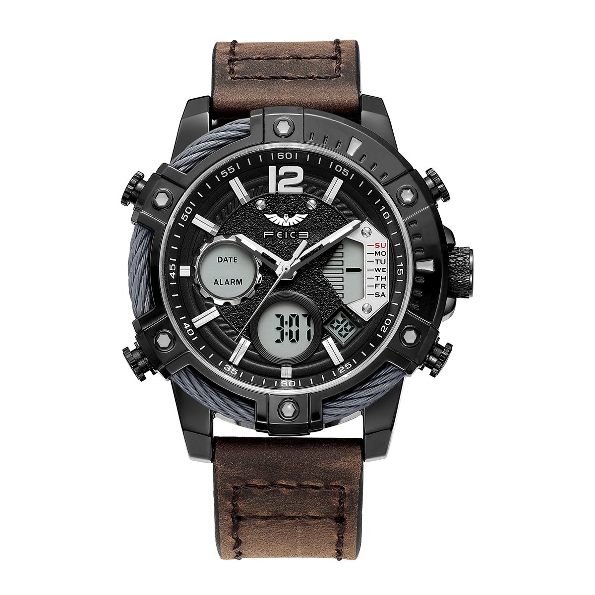 FK038 multifunctional luminescent Industrial style punk watch