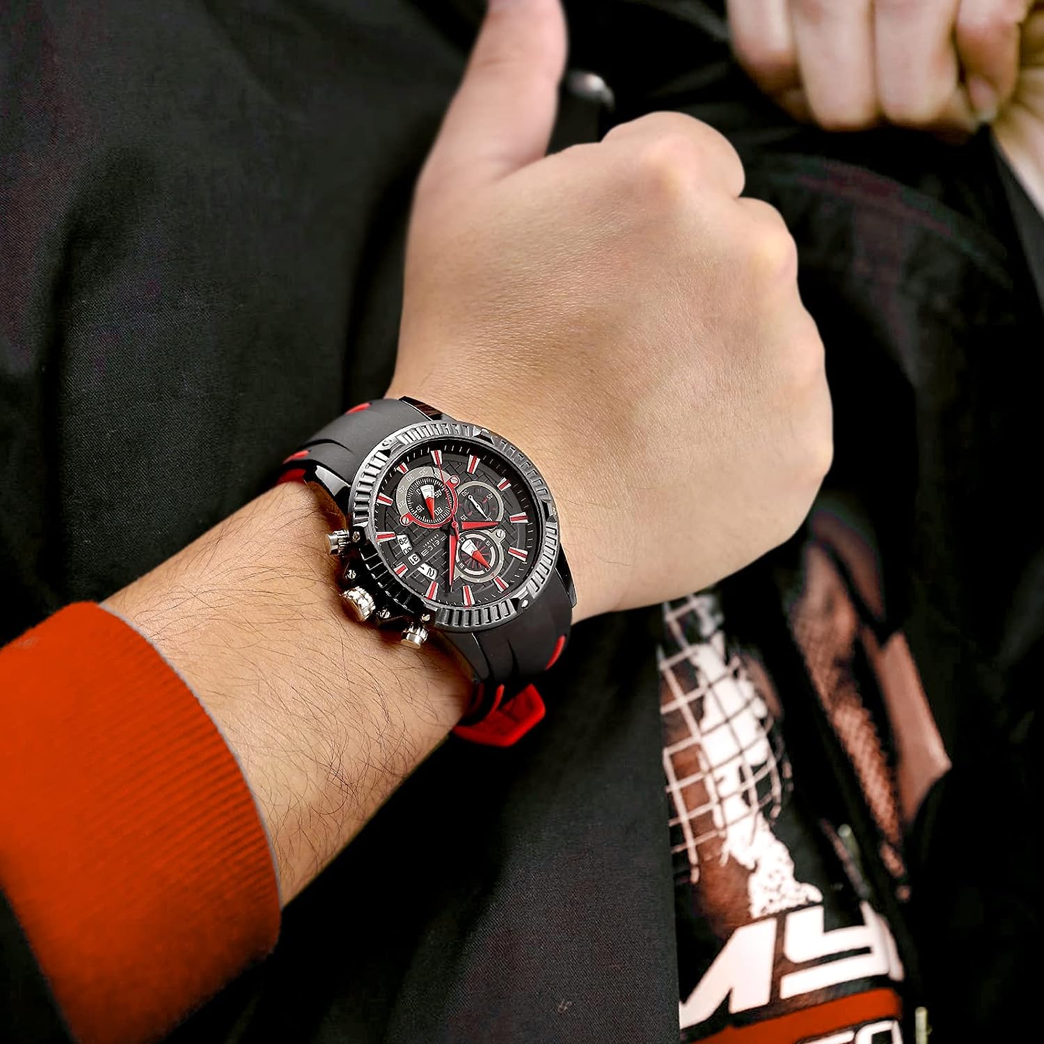 FK037 FEICE Men's Wristwatches Sport Waterproof Chronograph Analog Quartz Watch