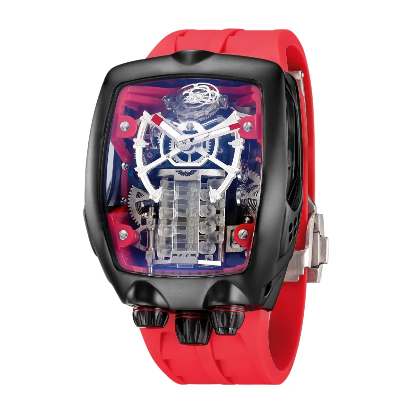 Silver Engine Feice Watch- FM666