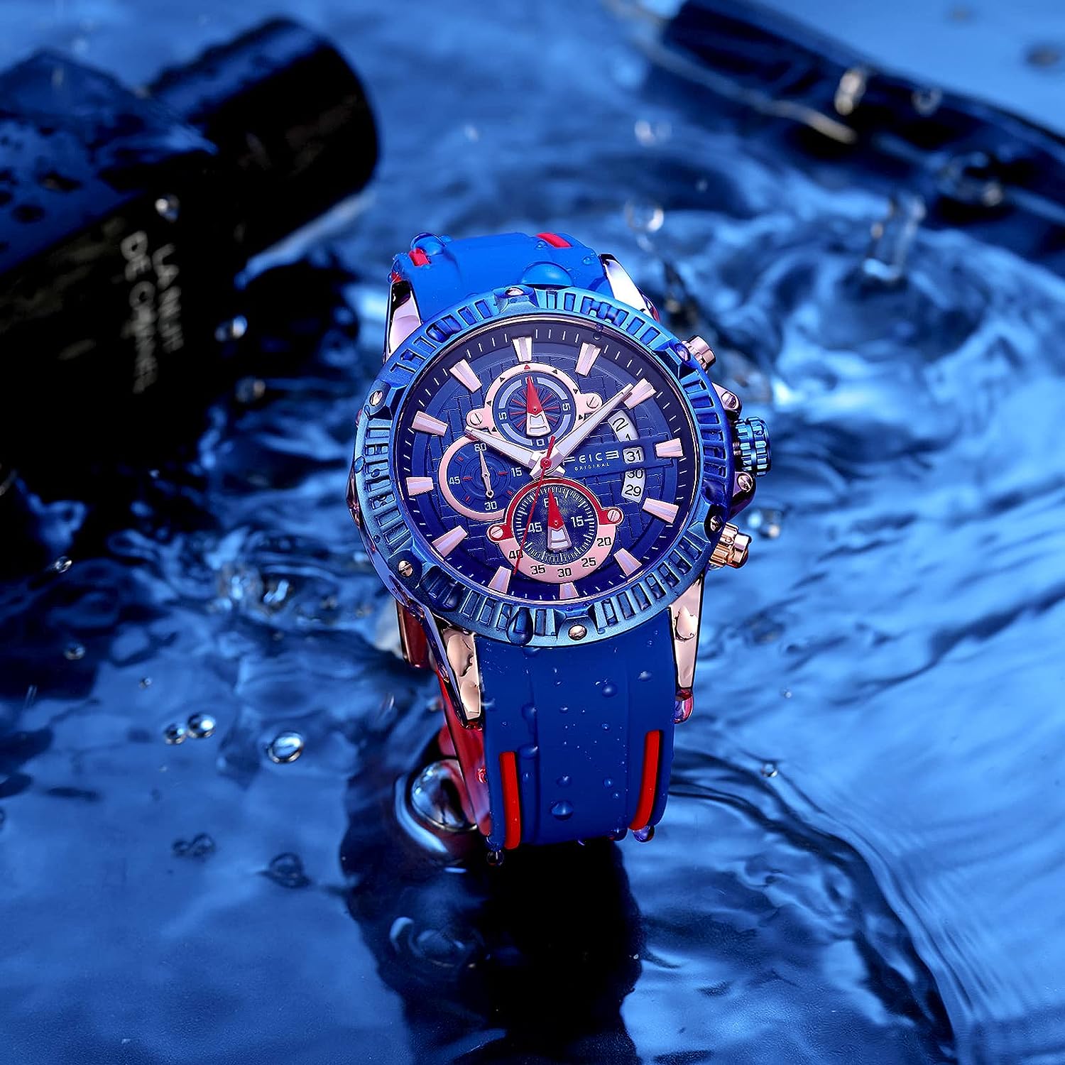 FK037 FEICE Men's Wristwatches Sport Waterproof Chronograph Analog Quartz Watch