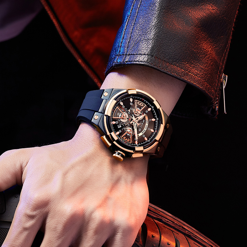 Feicewatch FK026 Casual multifunctional large dial quartz powered brand men's watch waterproof gift