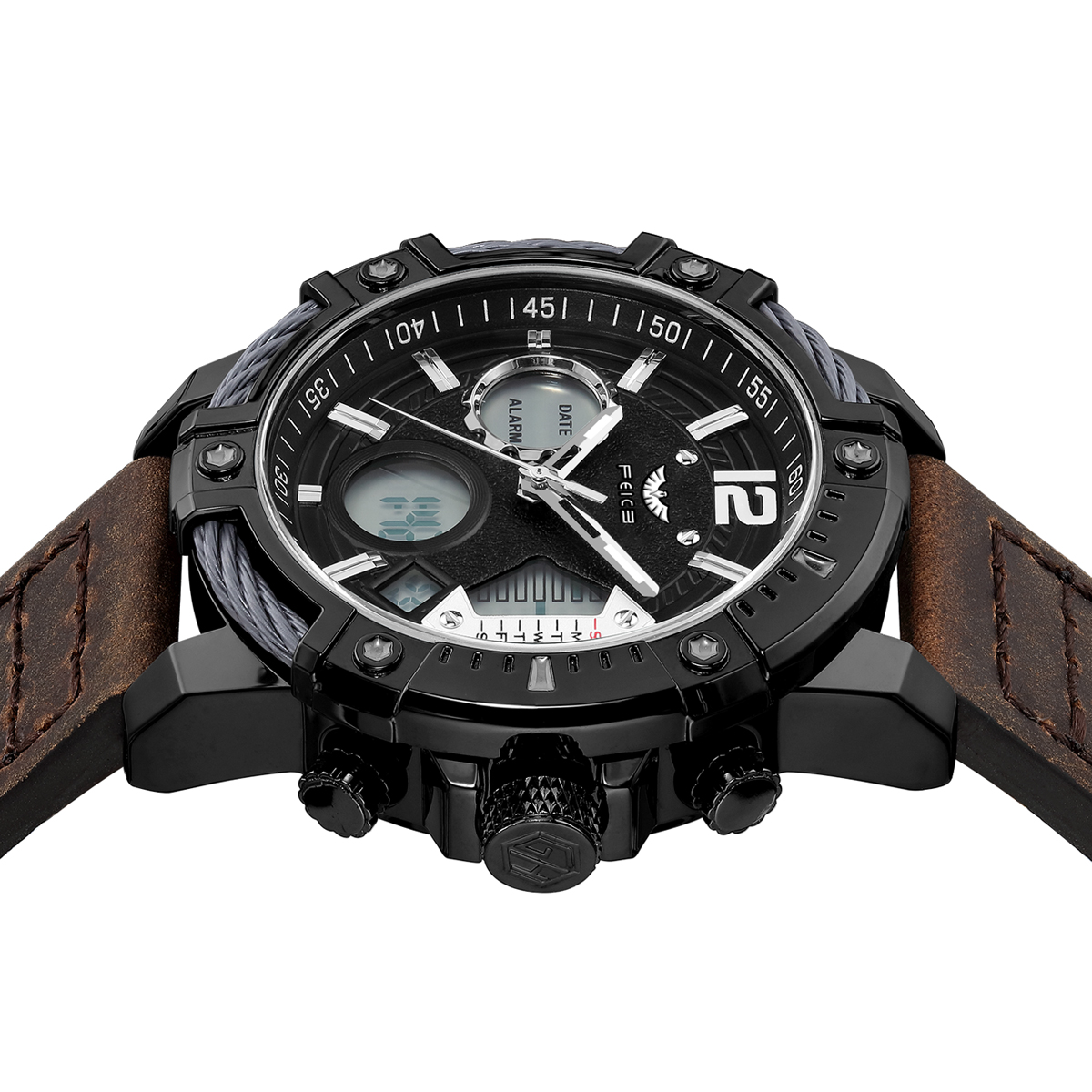 Feice Golden Eclipse Chrono - FK038-Feice Watch
