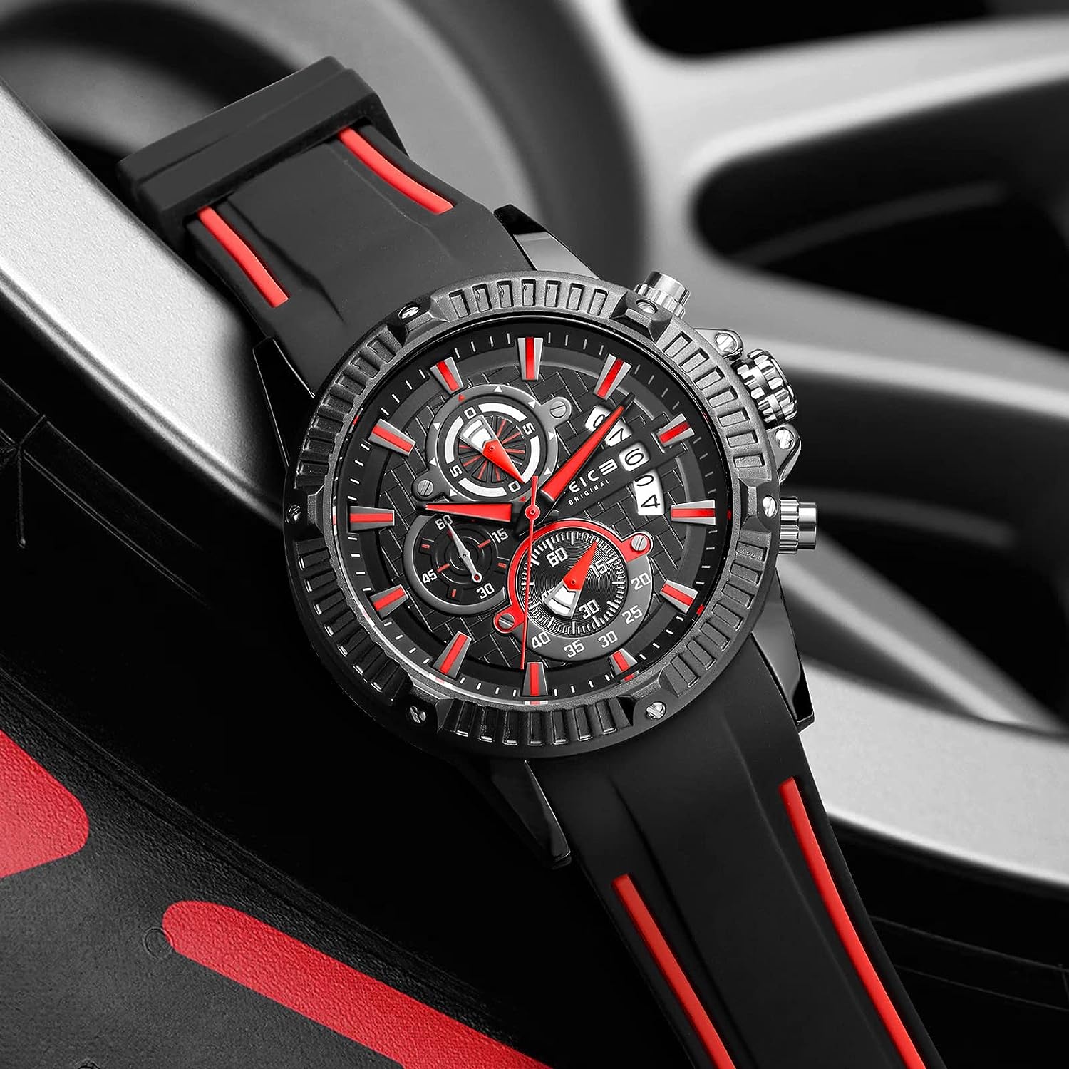 FK037 FEICE Men's Wristwatches Sport Waterproof Chronograph Analog Quartz Watch