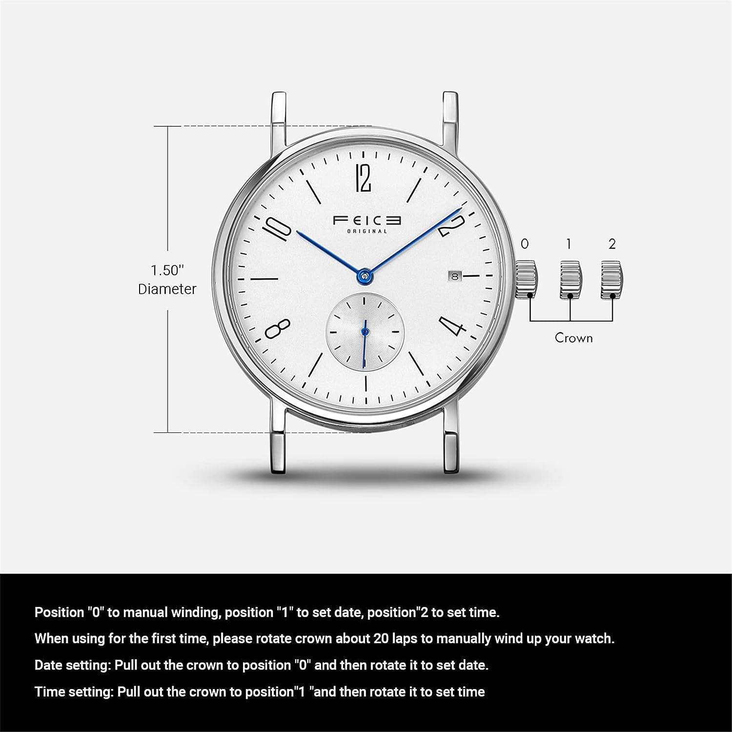 FM201 FEICE Men’s Watches Bauhaus Design Automatic Watch