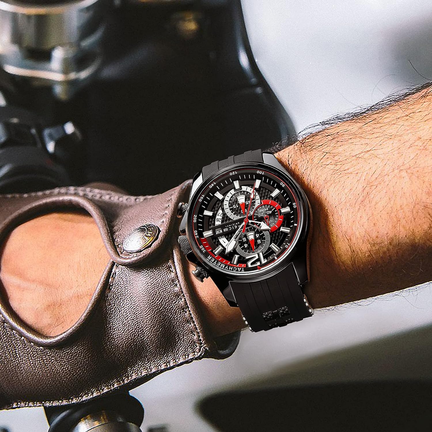 FK037 FEICE Men's Wristwatches Sport Waterproof Chronograph Analog Quartz Watch