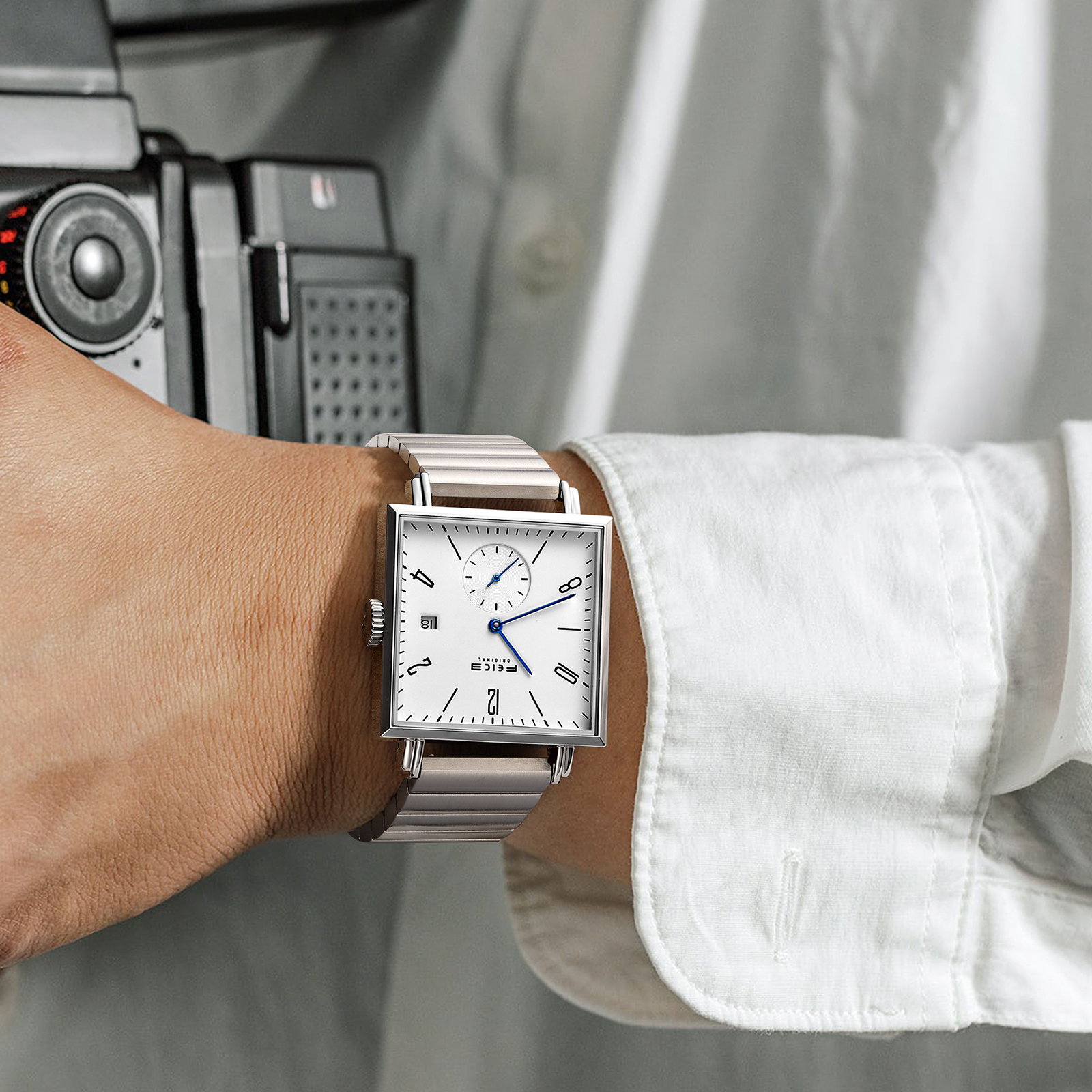 Square Minimalist Men's Feice Watch - FM301
