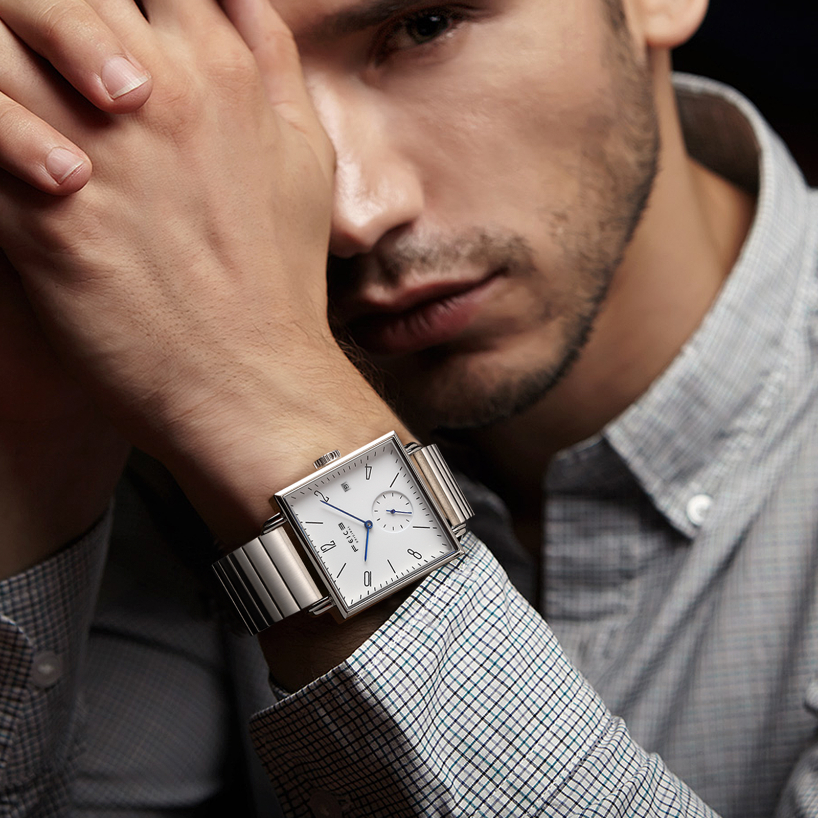 Square Minimalist Men's Feice Watch - FM301