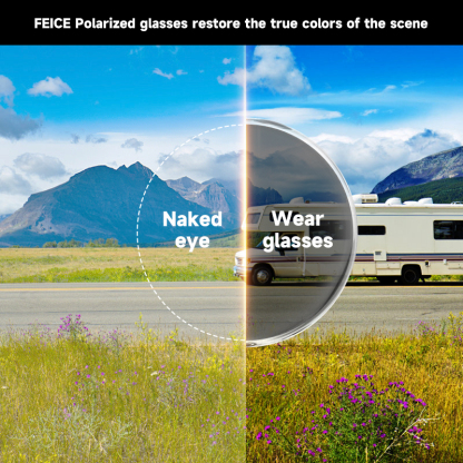 [3 Pairs] FEICE Polarized Unisex Sunglasses – UV Protection, Lightweight Square Frames for Everyday Outdoor Use, Summer 2025 Trends, Great Father's Day Gifts