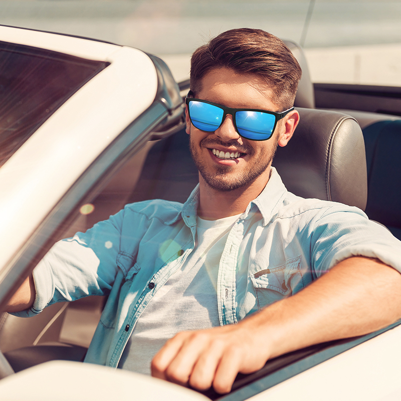 [3 Pairs] FEICE Polarized Unisex Sunglasses – UV Protection, Lightweight Square Frames for Everyday Outdoor Use, Summer 2025 Trends, Great Father's Day Gifts