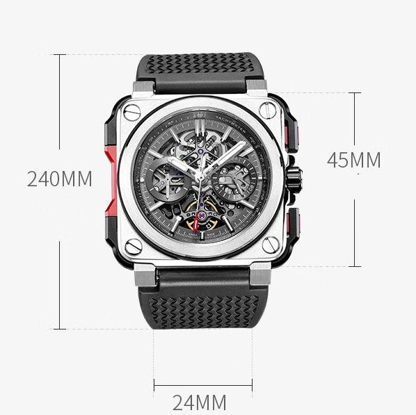 [New Arrival] Feice FM507 Men's Skeleton Mechanical Automatic Watch 10ATM Waterproof