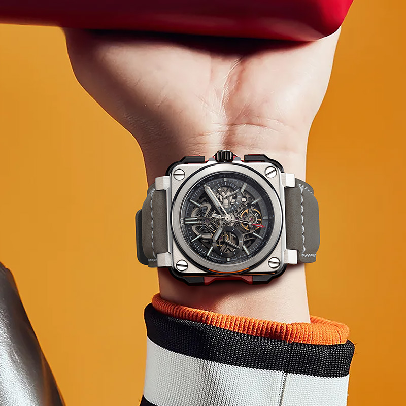 [New Arrival] Feice FM507 Men's Skeleton Mechanical Automatic Watch 10ATM Waterproof