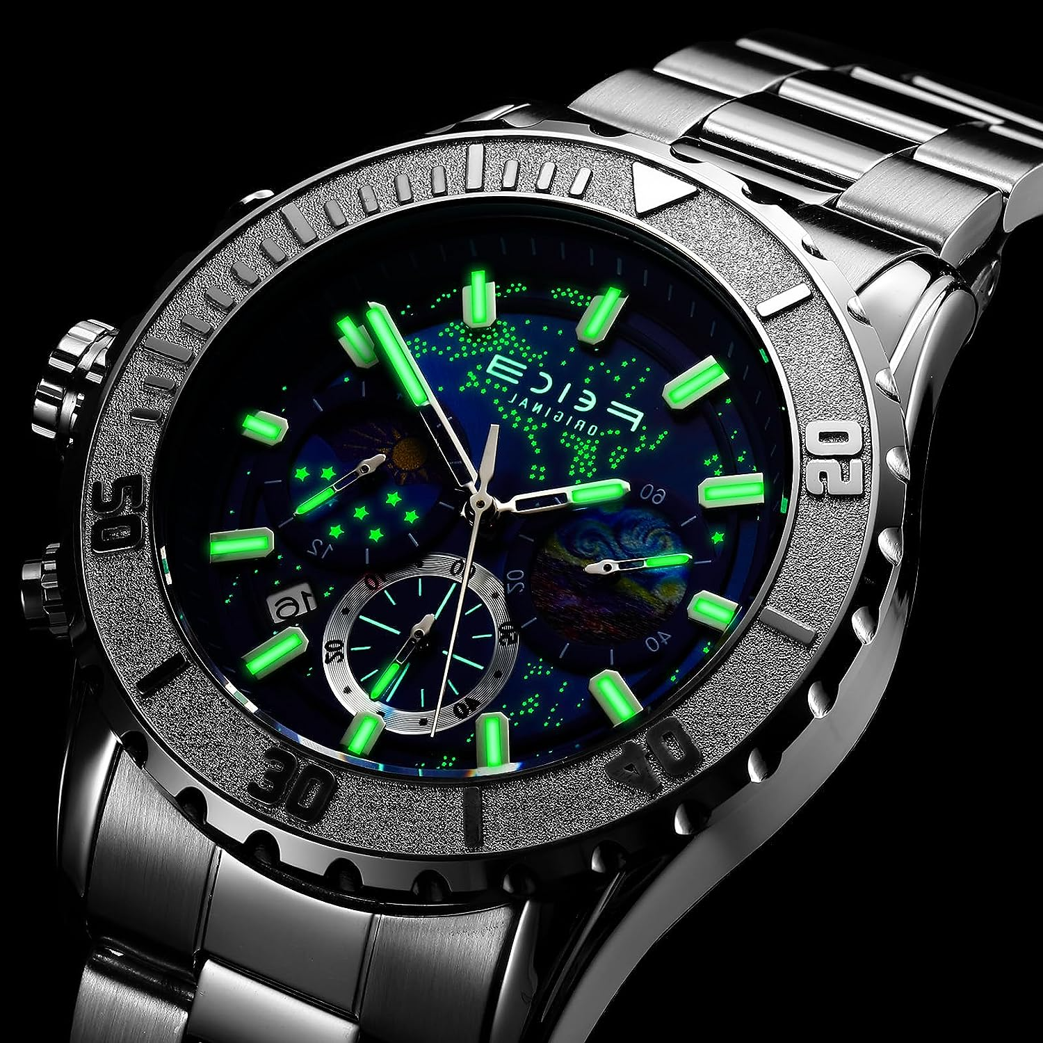 FK131 FEICE Watch Stunning Starry Sky Design