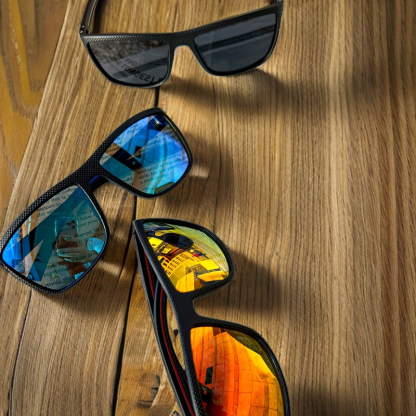 [3 Pairs] FEICE Polarized Unisex Sunglasses – UV Protection, Lightweight Square Frames for Everyday Outdoor Use, Summer 2025 Trends, Great Father's Day Gifts