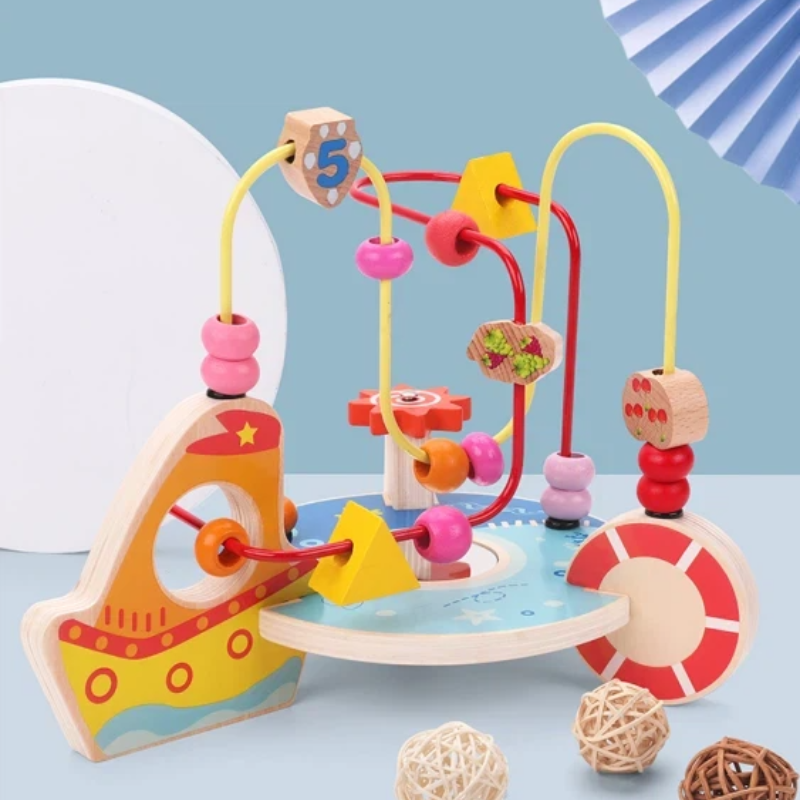 Ocean Themed Wooden Bead Maze