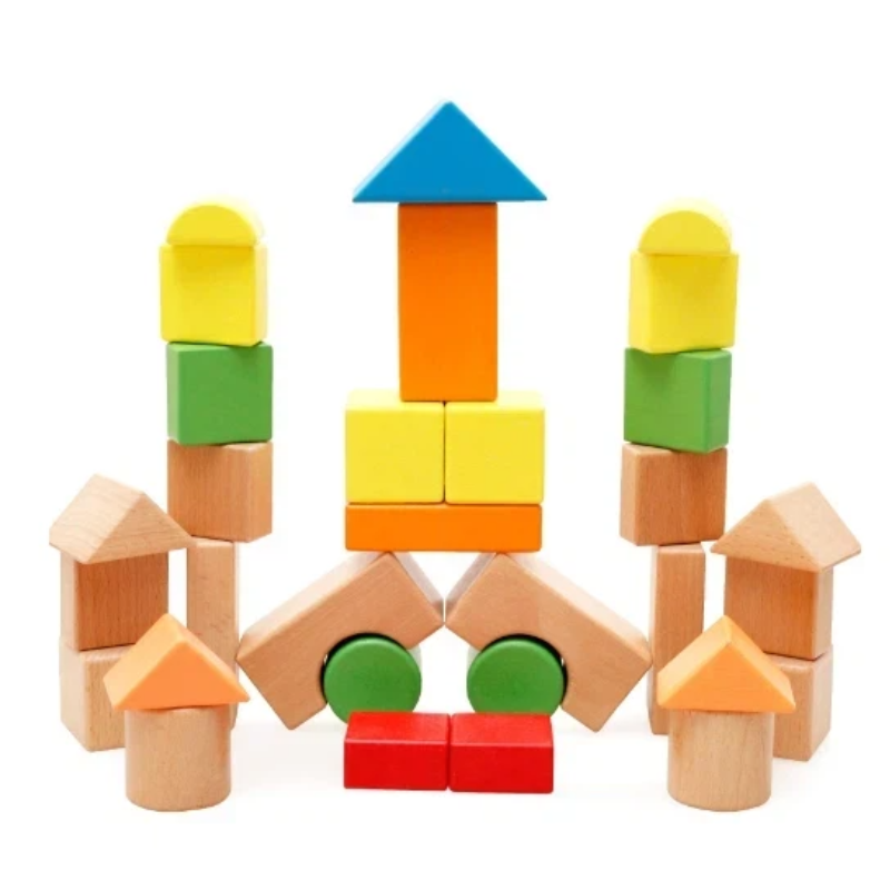 Smart Wooden Building Blocks Set