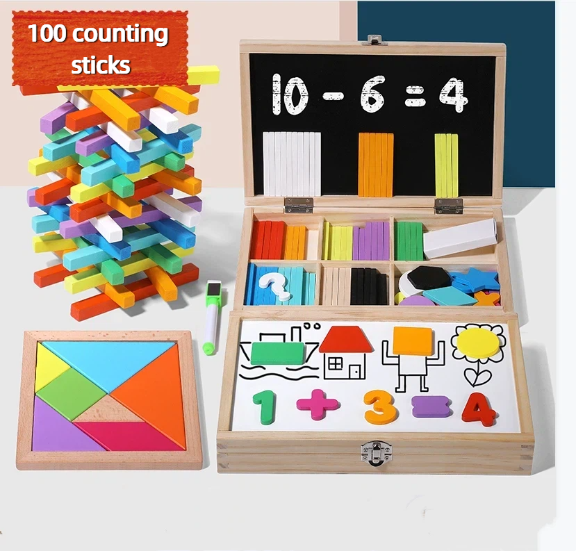 Wooden Math Learning Box Set