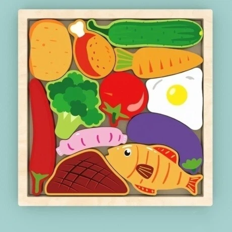 Wooden 3D Chunky Puzzle