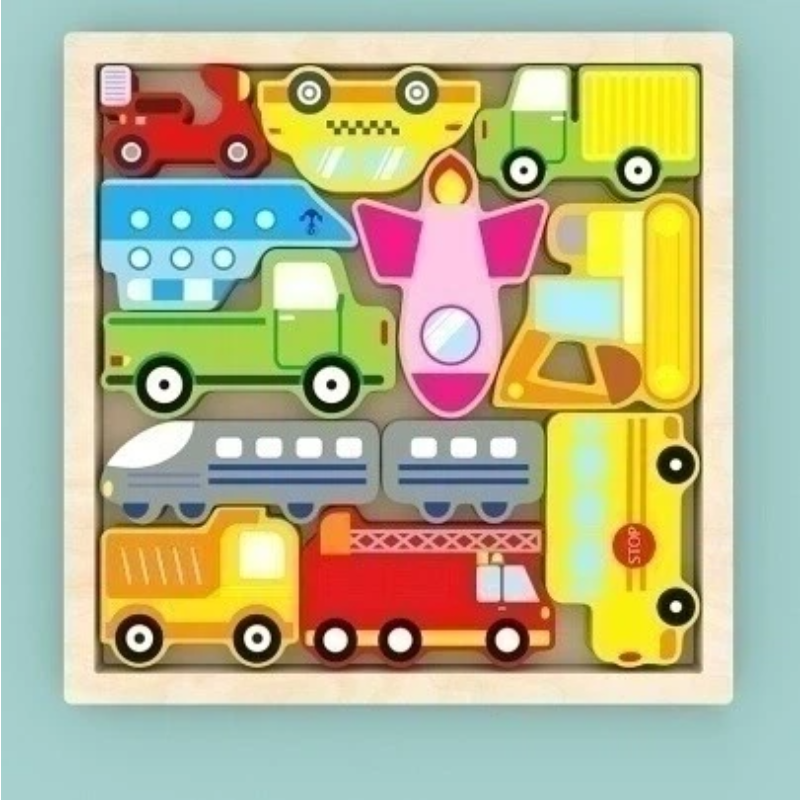 Wooden 3D Chunky Puzzle