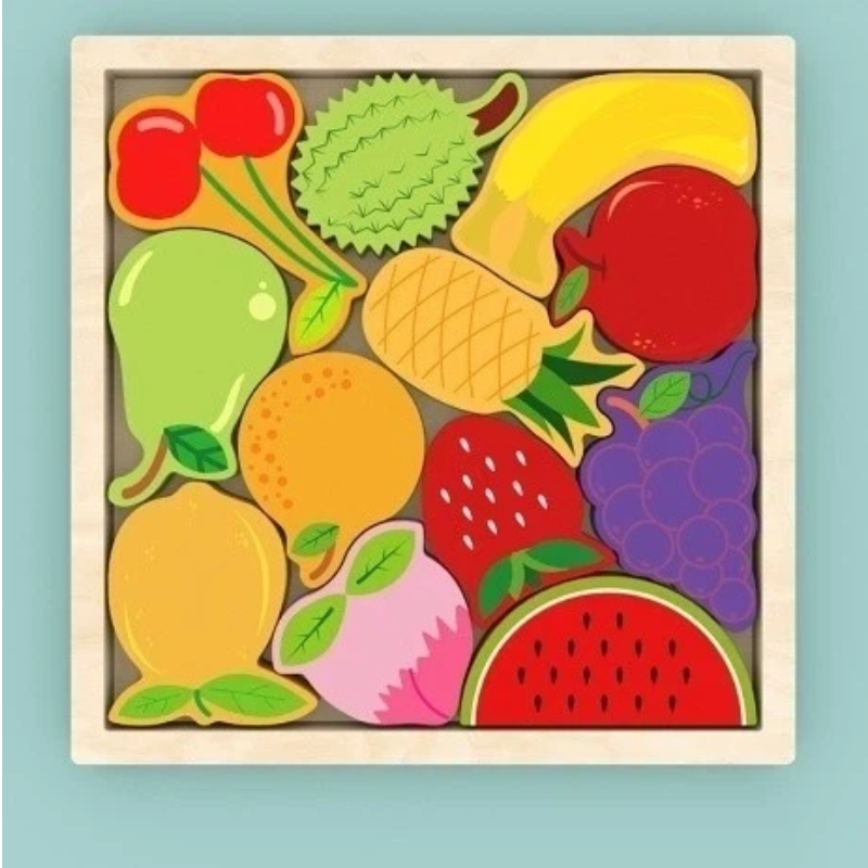 Wooden 3D Chunky Puzzle