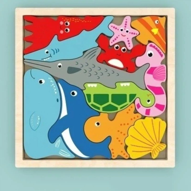 Wooden 3D Chunky Puzzle