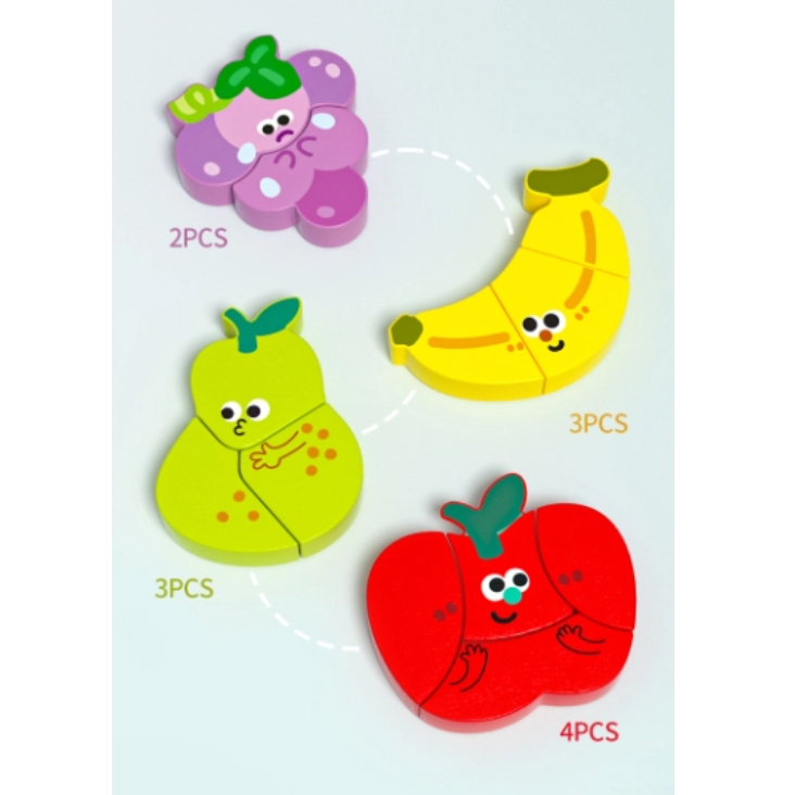 Cognitive Wooden Puzzle Set (8 Themes) | Educational Montessori Learning Toy for Wholesale & OEM