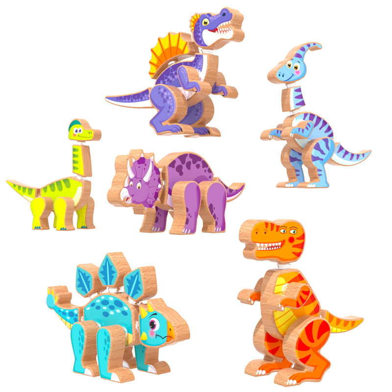 Jurassic Wooden Dinosaur Assembly Set